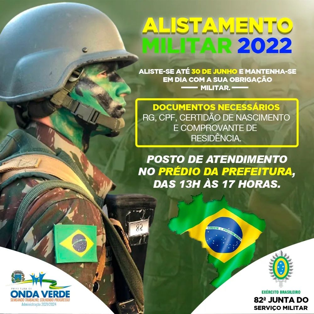 Exército Brasileiro prorroga o prazo para o Alistamento Militar 2020 –  Notícias