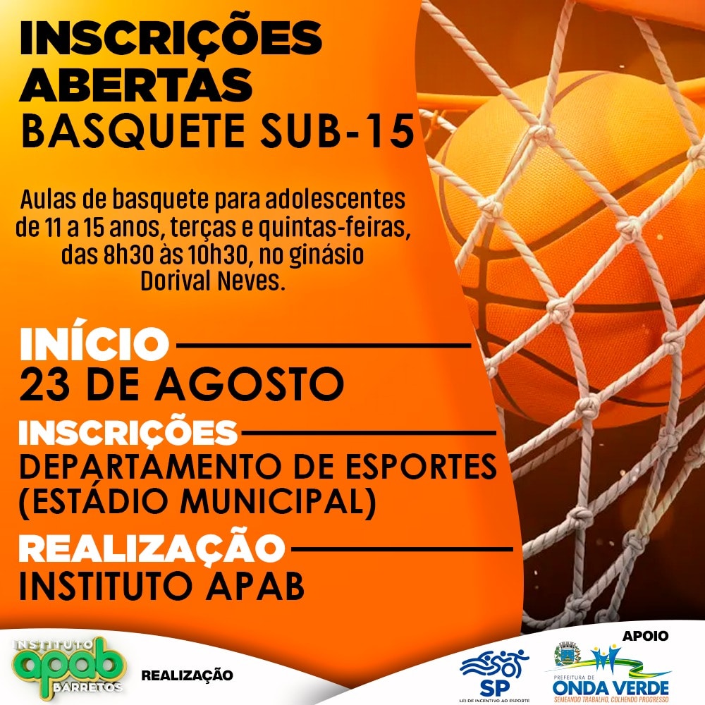 Prefeitura de São Paulo oferece aulas de basquete gratuitas para